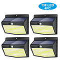 DecorBites™ 138 LED Solar Wall Lamp Security Motion Sensor 3 Modes Fence Yard Deck