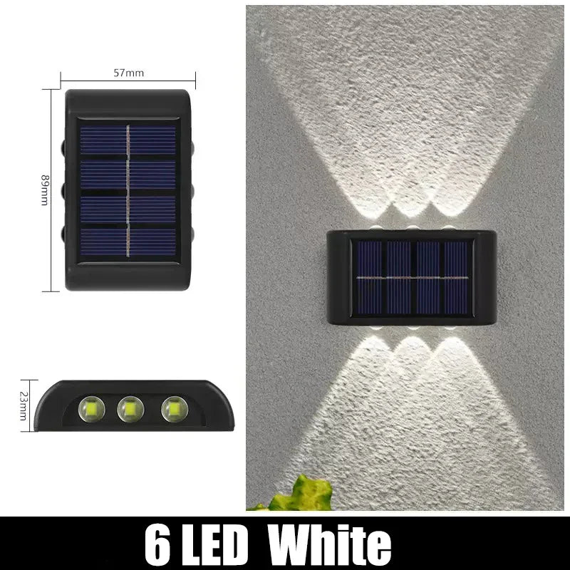 DecorBites™ Solar Outdoor Wall Lights for Garden Decor