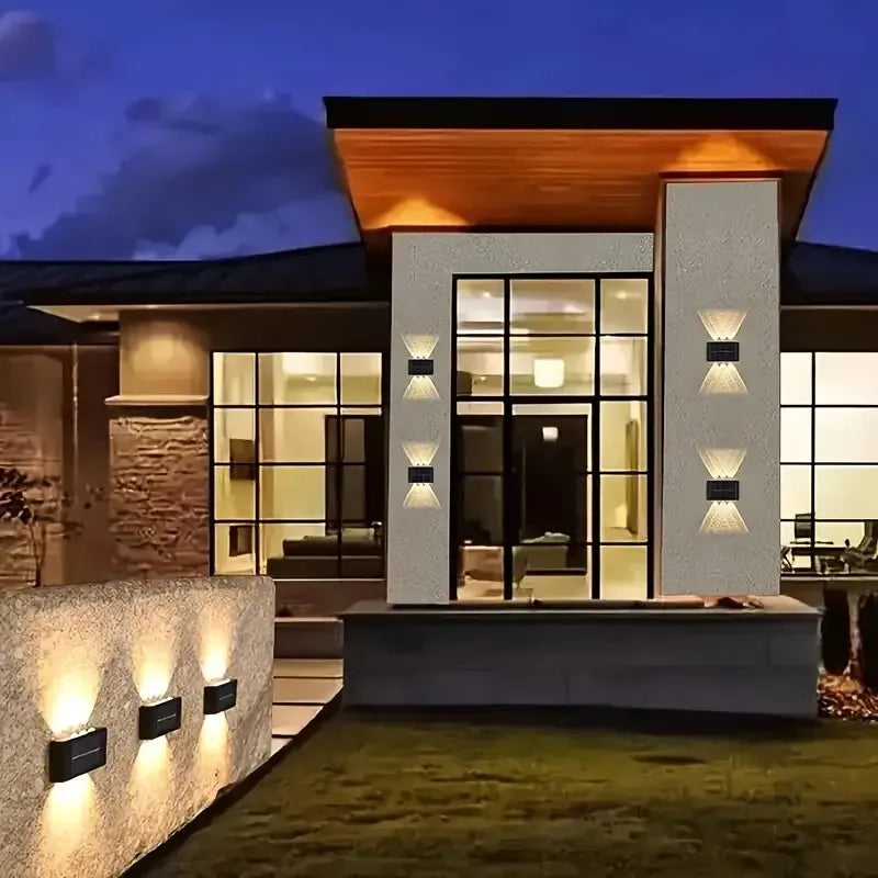 DecorBites™ Solar Outdoor Wall Lights for Garden Decor
